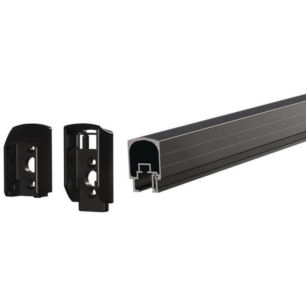 PEAK 54 in. Cable Railing Aluminum Stair Rail in Matte Black