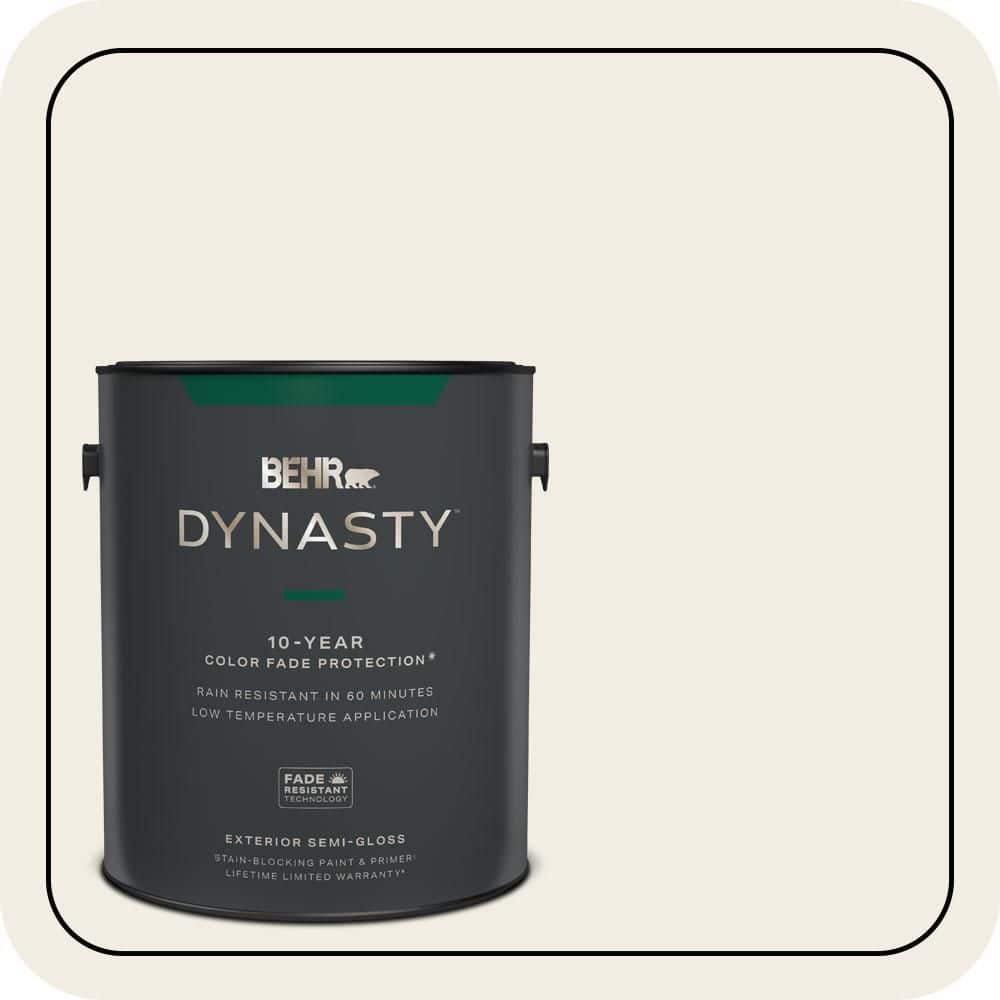 BEHR DYNASTY 1 gal. Home Decorators Collection #HDC-WR14-1 Flurries Semi-Gloss Exterior Stain-Blocking Paint & Primer
