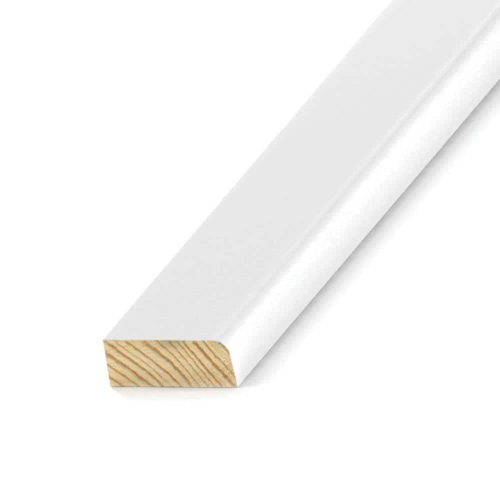 Kelleher Round Edge 3/8 in. x 1-1/4 in. x 7 ft. Primed Pine Stop Moulding (2)