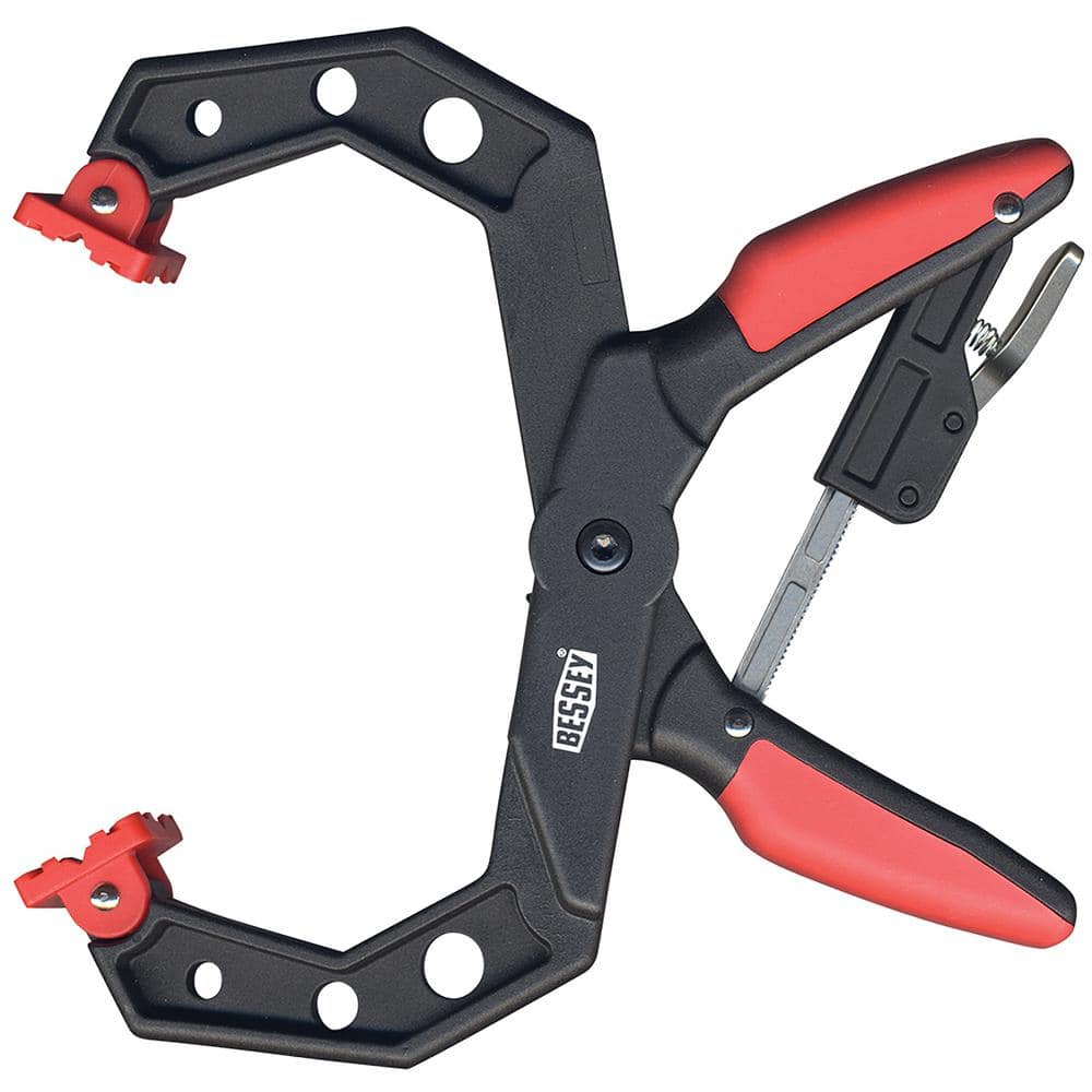 BESSEY Capacity Square Jawed Ratcheting Hand Clamp with 3 in. Throat Depth