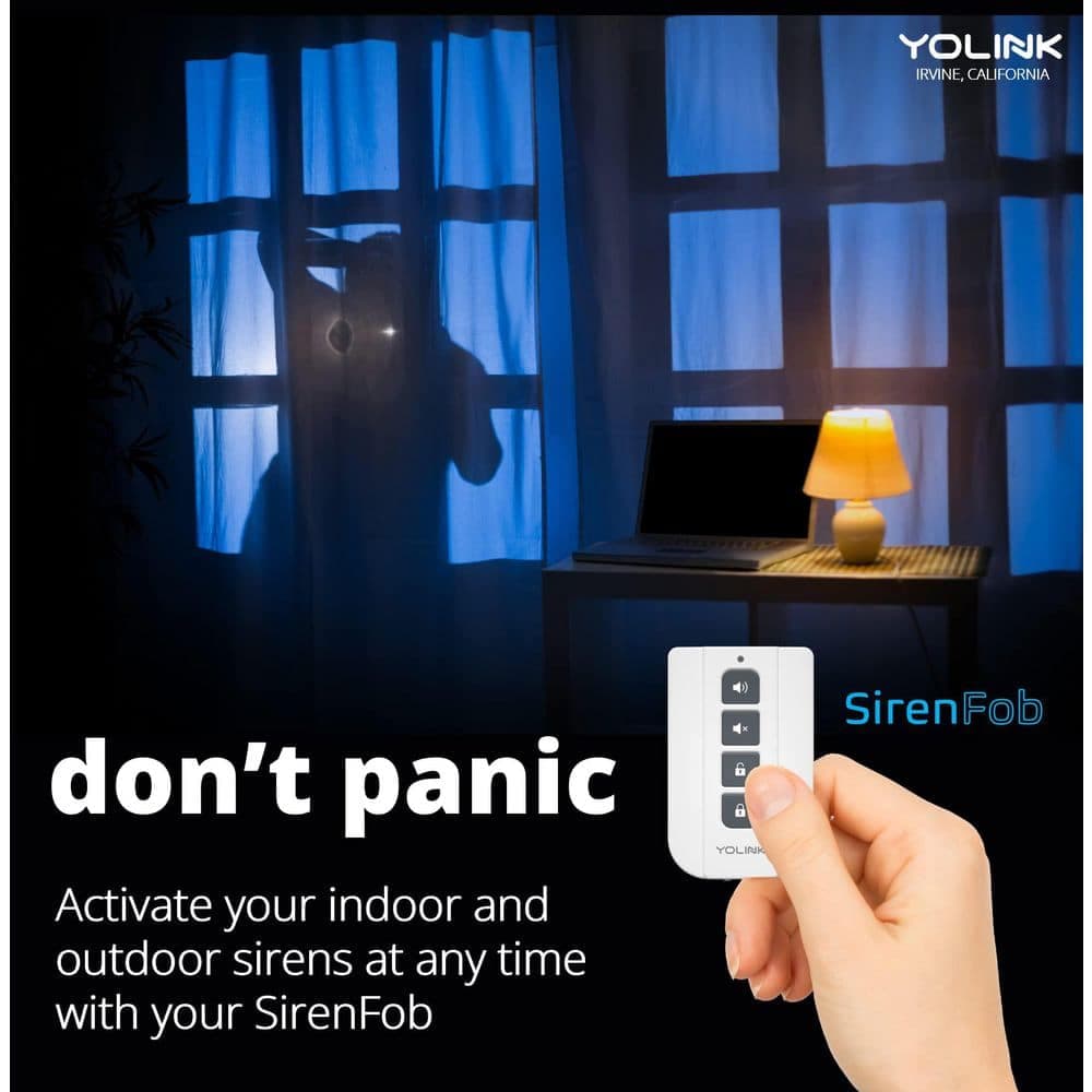 YoLink Smart Siren Alarm, Loud 110 dB, Wireless Alarm for Home Security/Intrusion/Burglar Alarm Kit (3)