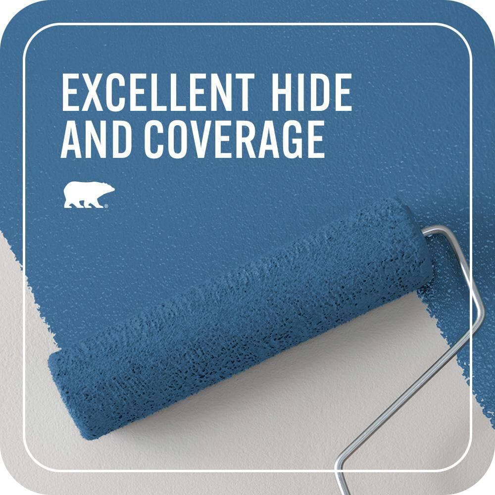 BEHR PREMIUM PLUS 1 qt. #M520-6 National Anthem Eggshell Enamel EcoMix Plant-Based Interior Paint & Primer (2)