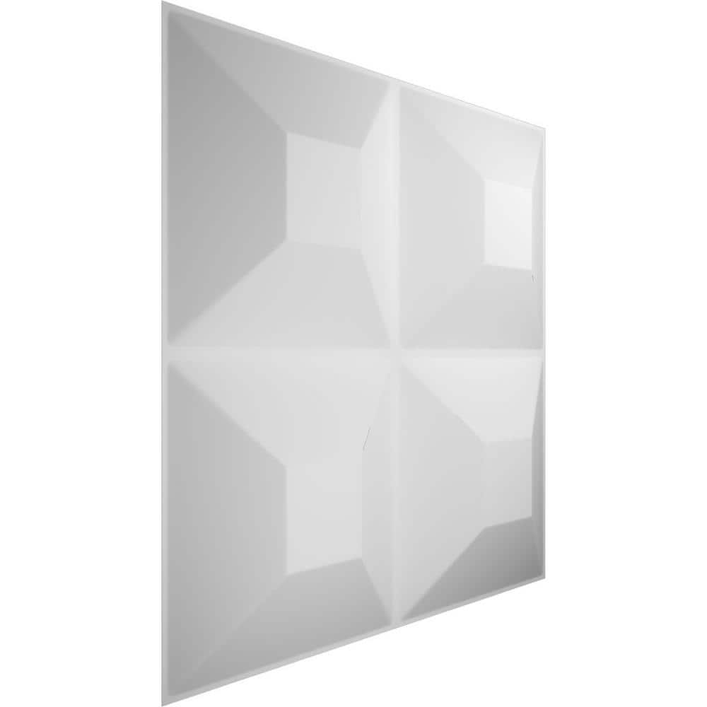 Ekena Millwork 1-5/8 in. x 19-5/8 in. x 19-5/8 in. PVC White Foster EnduraWall Decorative 3D Wall Panel (2.67 sq. ft.) (3)