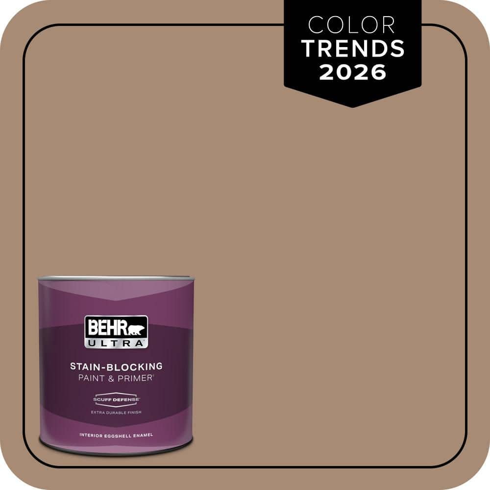 BEHR ULTRA 1 qt. #N240-5 Rodeo Tan Extra Durable Eggshell Enamel Interior Paint & Primer