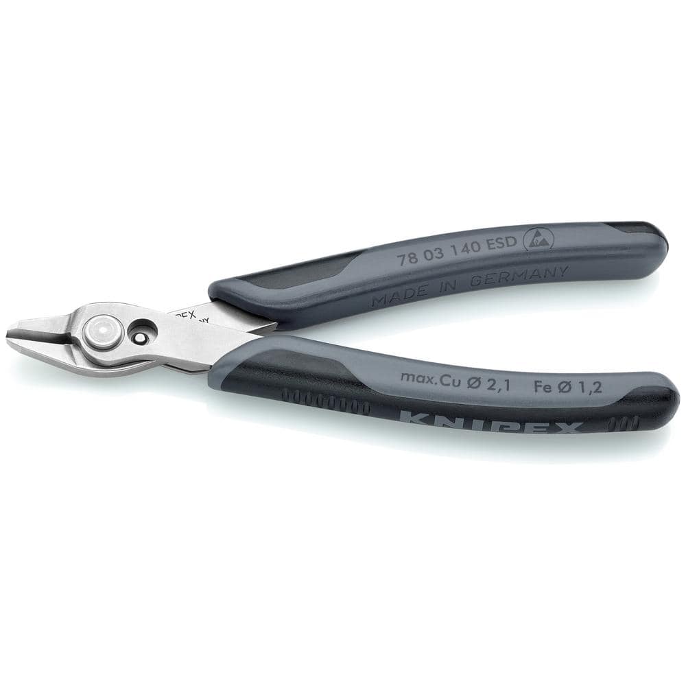 KNIPEX 5-1/2 in. Electronics Super Knips XL with ESD Handles