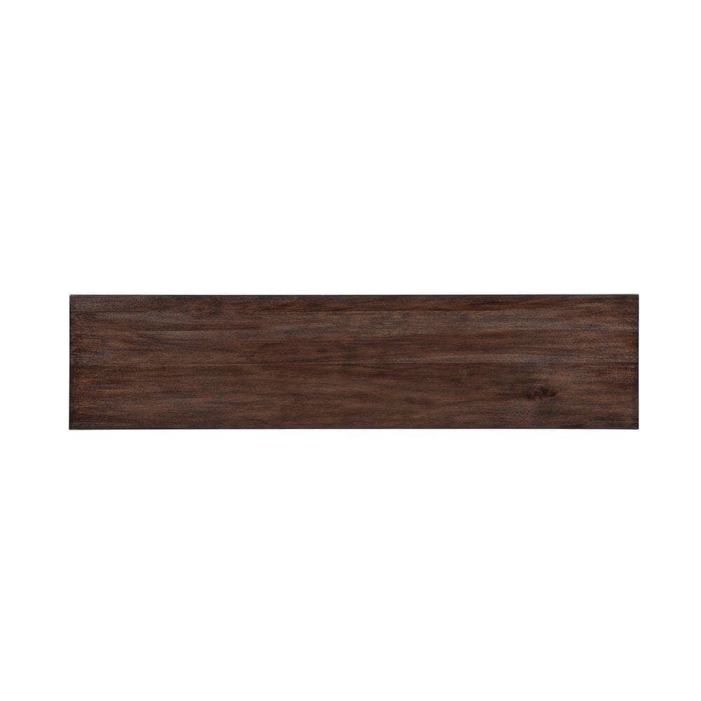 Linon Home Decor Gemma Mandala 67 in. Freestanding Electric Fireplace TV Stand in Brown (3)