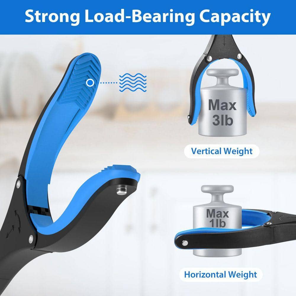 Justincity Heavy Duty 36 in. Foldable Reacher Grabber Tool with 360° Rotating Anti-Slip Jaw Magnetic Tip for Seniors (2)