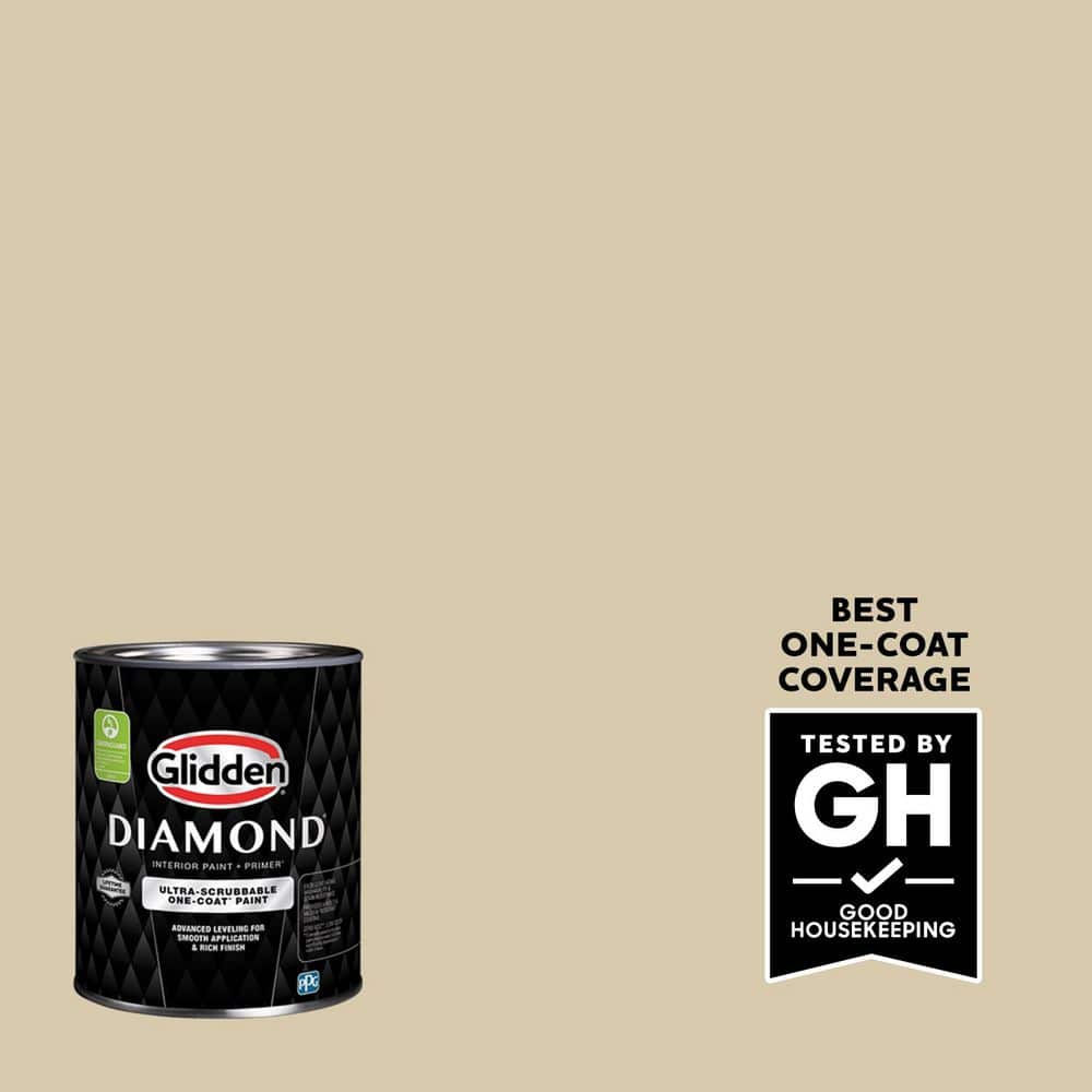 Glidden Diamond 1 qt. PPG1103-3 Soft Suede Satin Interior Paint with Primer