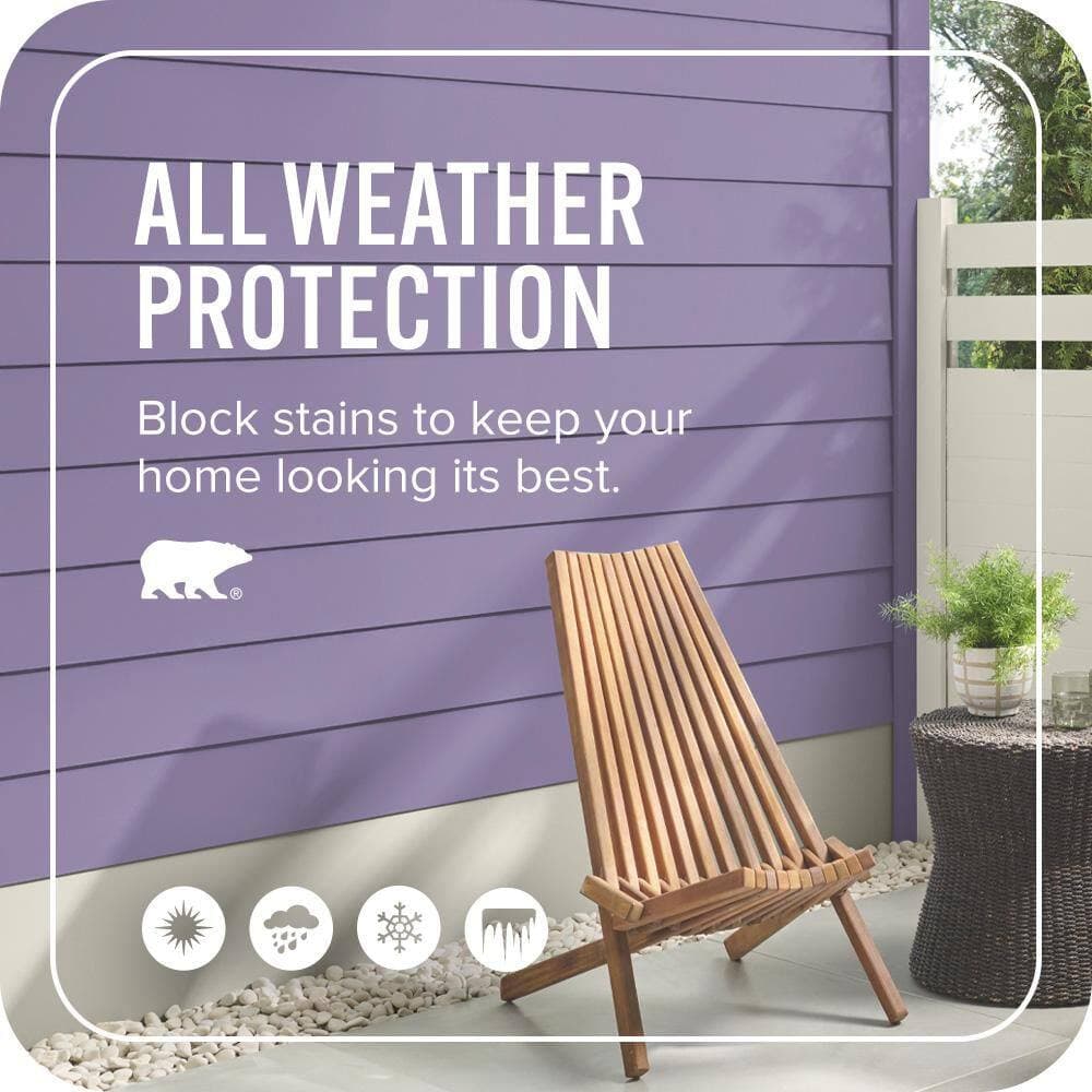 BEHR ULTRA 1 gal. #650D-5 Fabulous Grape Satin Enamel Exterior Paint & Primer (4)