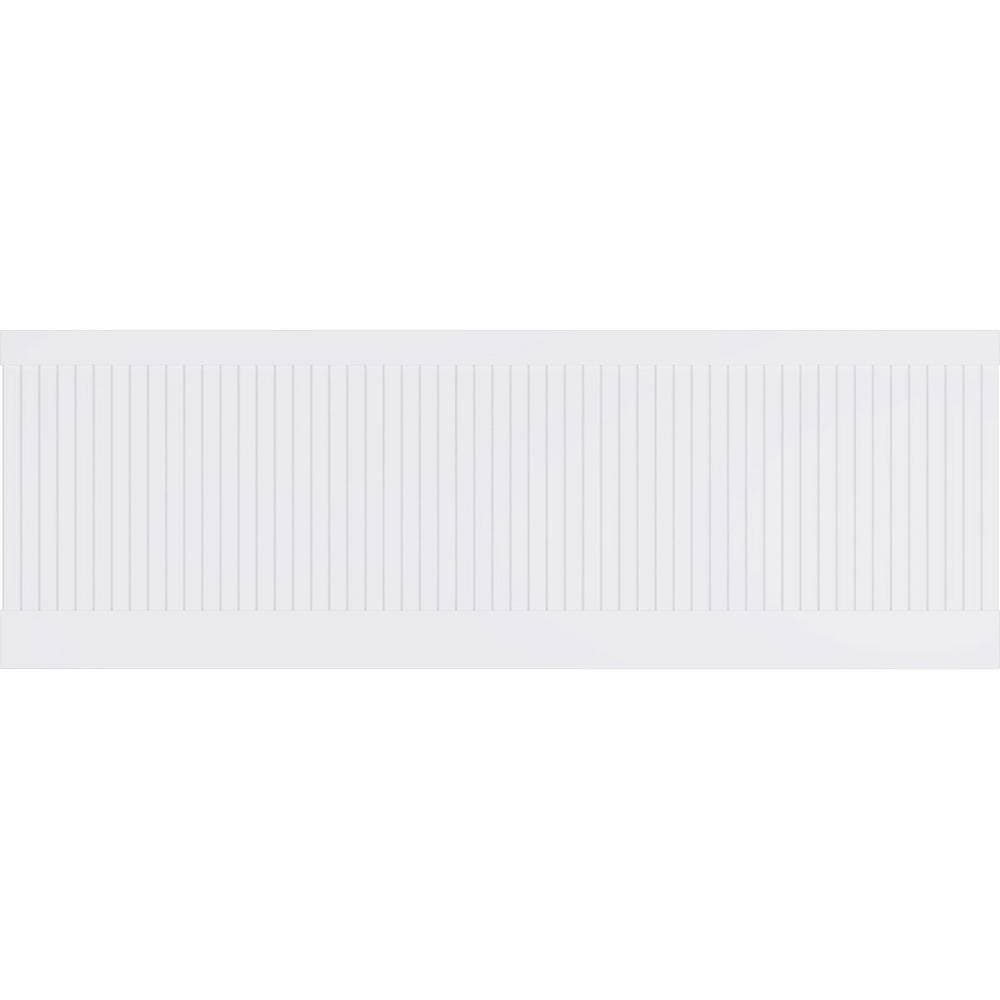 Ekena Millwork 32 in. H x 94-1/2 in. W 21.04 sq. ft. Beadboard PVC Wainscot Paneling Kit (2)