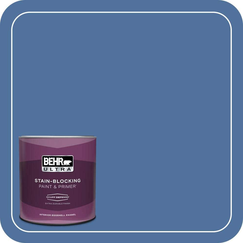 BEHR ULTRA 1 qt. #PMD-23 Cobalt Flame Extra Durable Eggshell Enamel Interior Paint & Primer