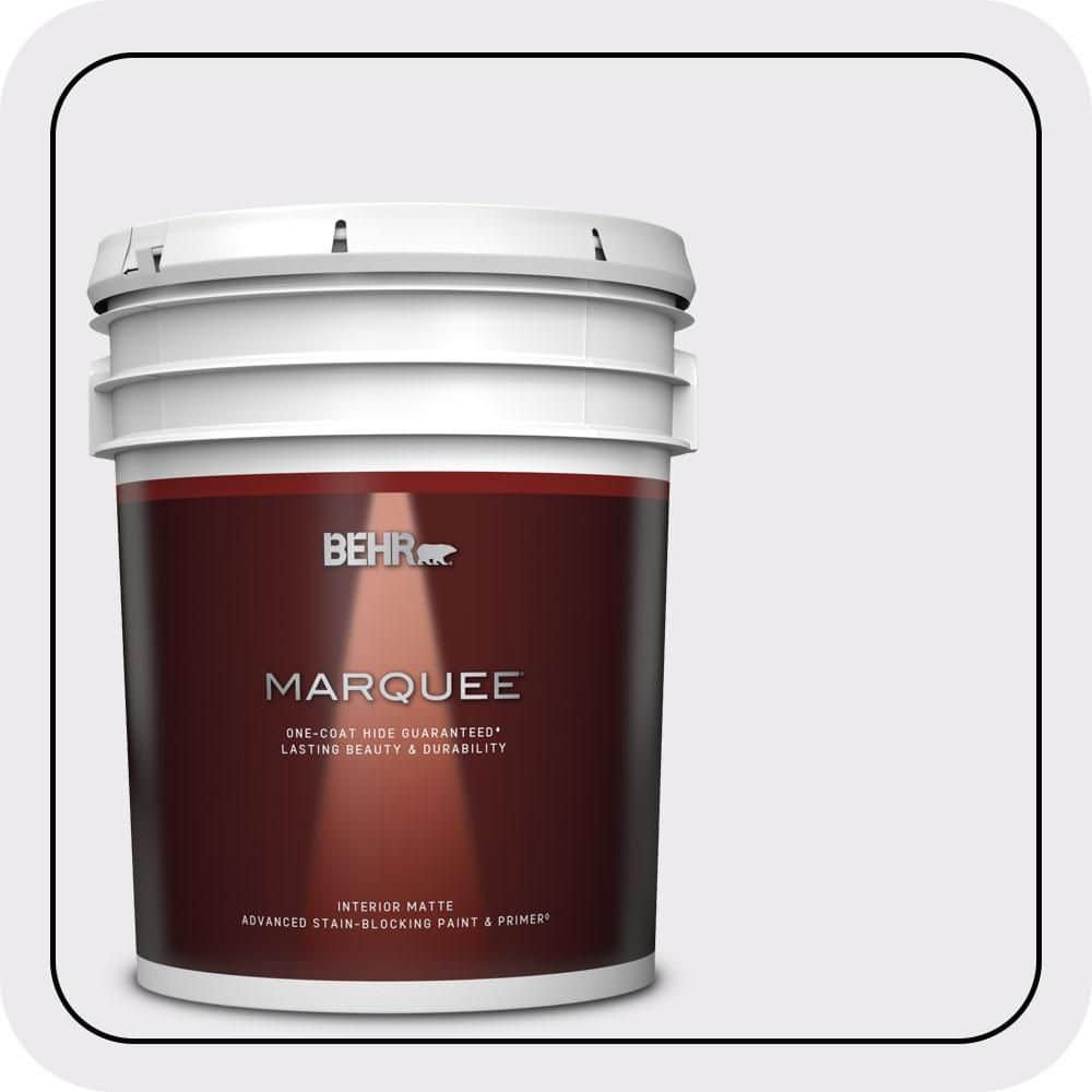 BEHR MARQUEE 5 gal. #630A-1 Amethyst Cream Matte Interior Paint & Primer