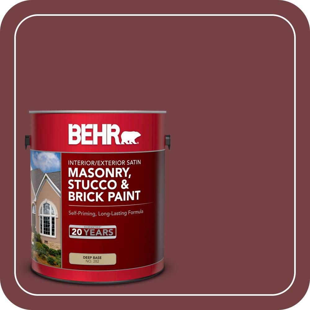 BEHR 1 gal. #MQ1-15 Rumors Satin Interior/Exterior Masonry, Stucco and Brick Paint
