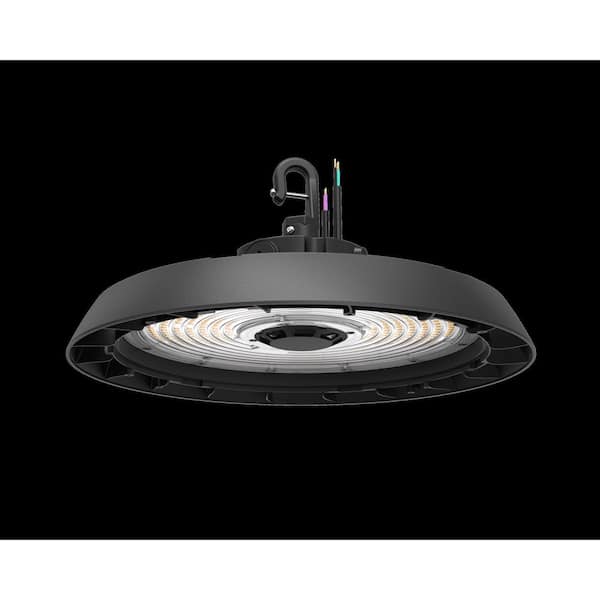 Commercial Electric 1-Pack 14 in. Black Integrated LED Dimmable High Bay Light at 30000 Lumens, 5000K Daylight