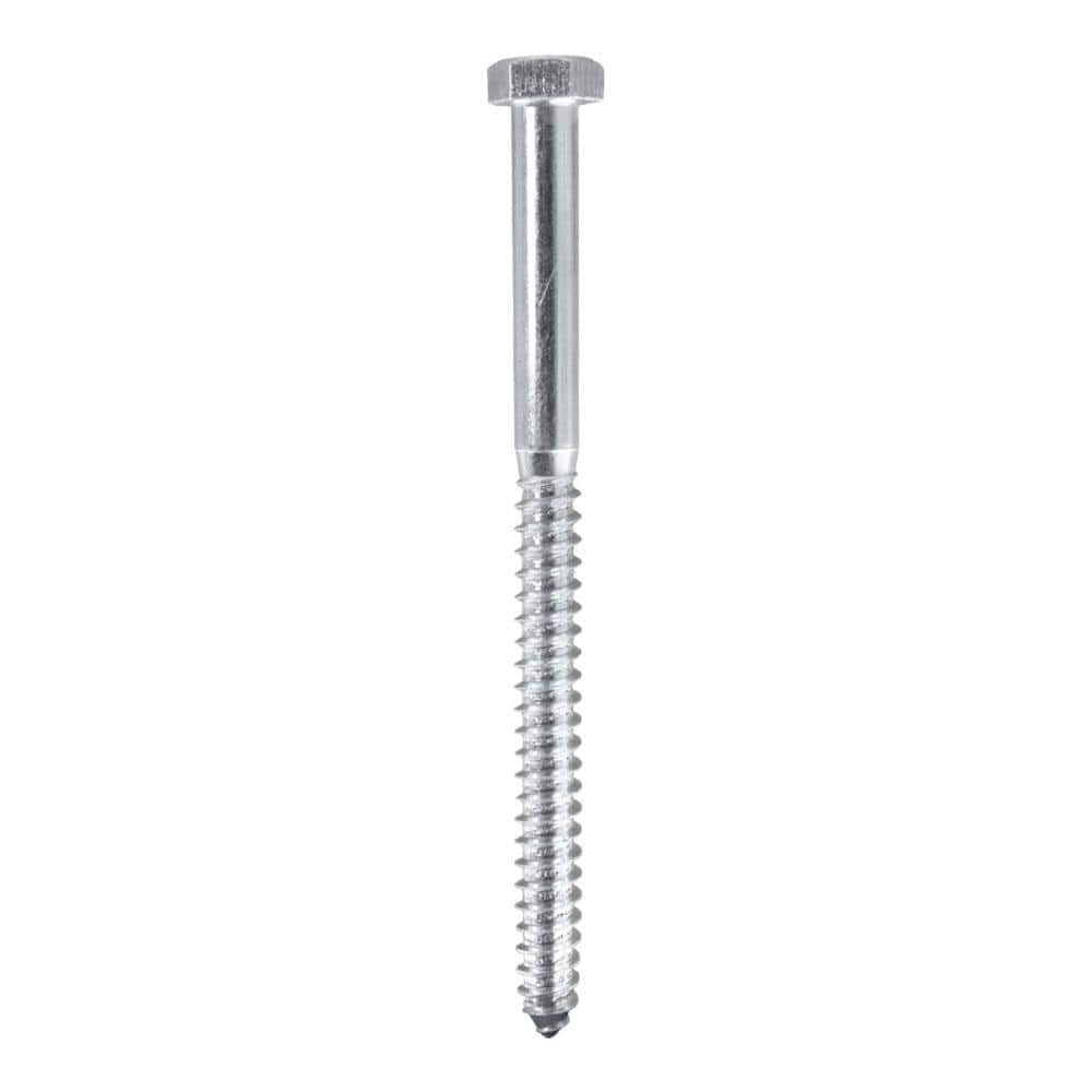Everbilt . Hex Head Hex Drive Zinc Plated Lag Screw (2)