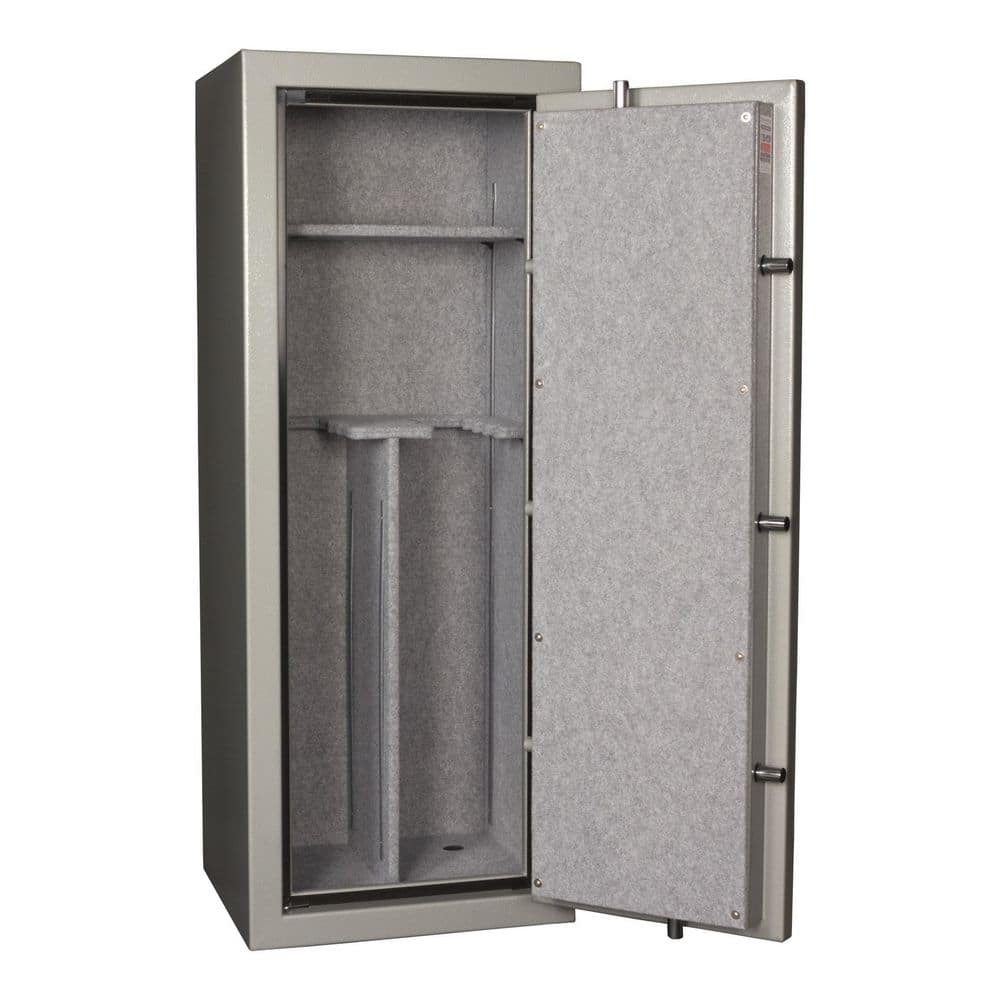 Tracker Safe 14-Gun Fire-Resistant Combination Gun Safe, Gray (3)