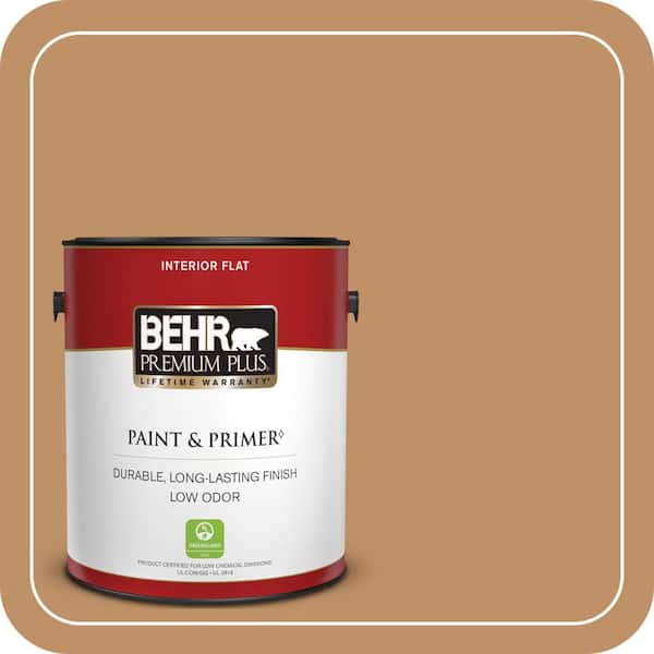 BEHR PREMIUM PLUS #HDC-CL-15 Burnished Caramel Enamel Low Odor & Primer (3)