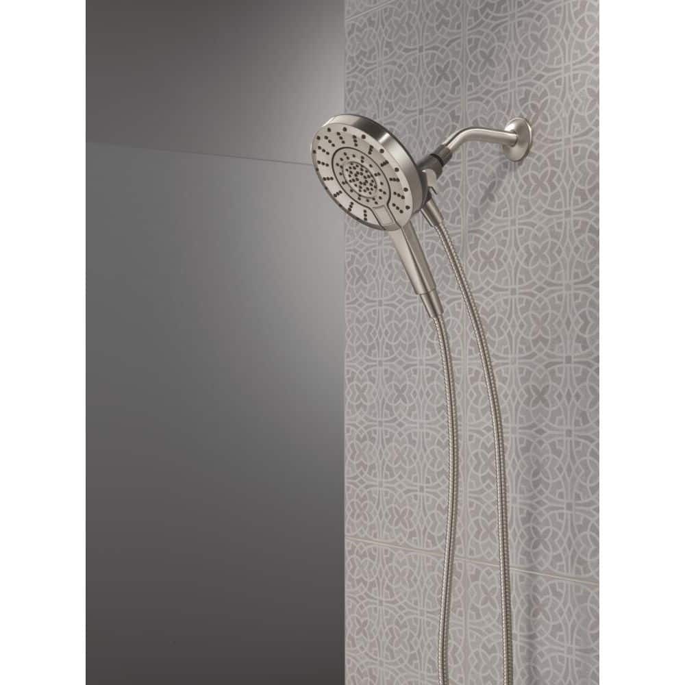 Delta In2ition ProClean 5-Spray Wall Mount Dual Fixed and Handheld Shower Head in Spotshield Brushed Nickel (3)