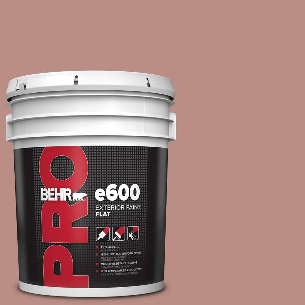 BEHR PRO 5 gal. #170F-5 Brick Dust Flat Exterior Paint