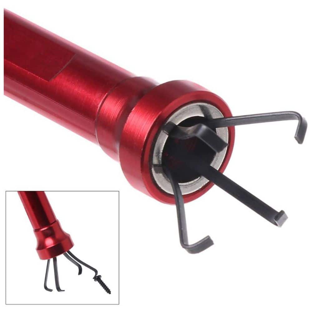 Misopily 24 in. Flexible Claw Magnetic Pick Up Tool with LED Light Spring Grabber for Hard to Reach Garbage Retrieval (3)