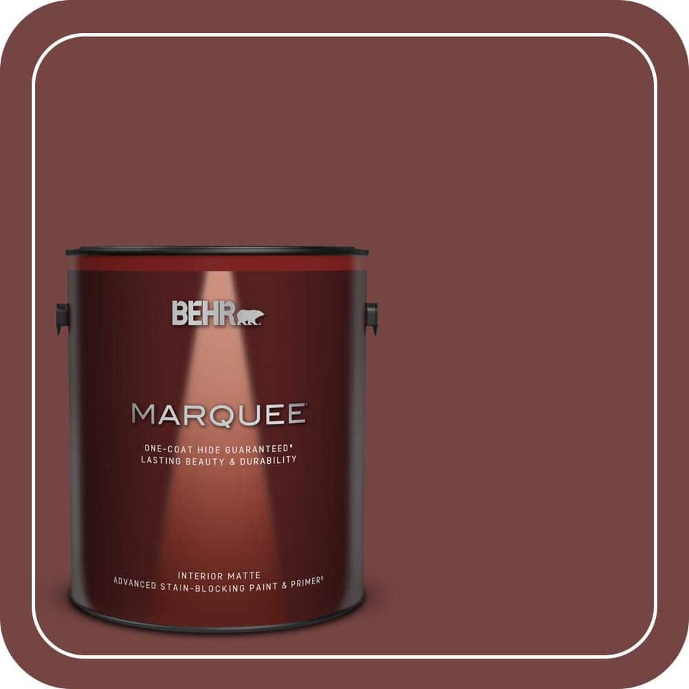 BEHR MARQUEE 1 gal. #S130-7 Cherry Cola Matte Interior Paint & Primer (1)