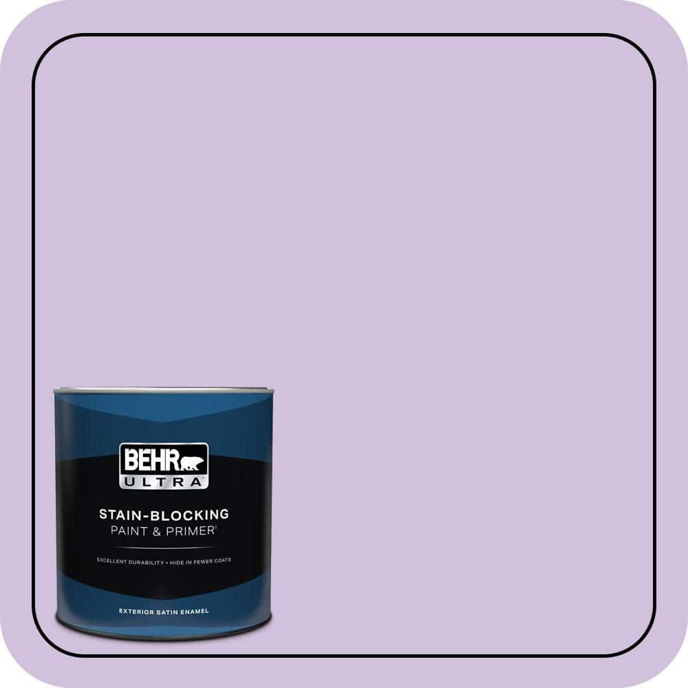 BEHR ULTRA 1 qt. #650A-3 Fresh Heather Satin Enamel Exterior Paint & Primer