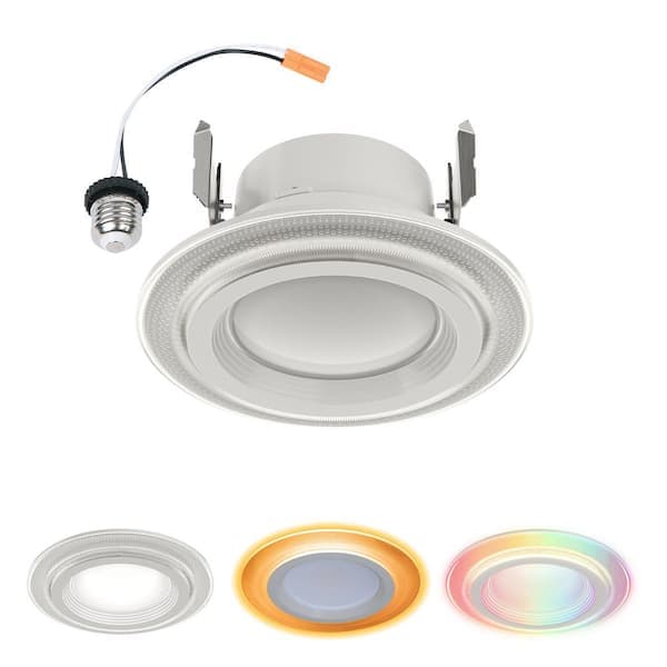 HALO RL Dual Zone 4 in. Smart WiFi Recessed LED Trim Connected by WiZ Pro