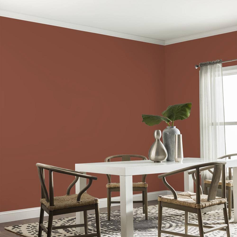 Glidden Premium 1 qt. PPG1062-7 Warm Wassail Eggshell Interior Latex Paint (4)