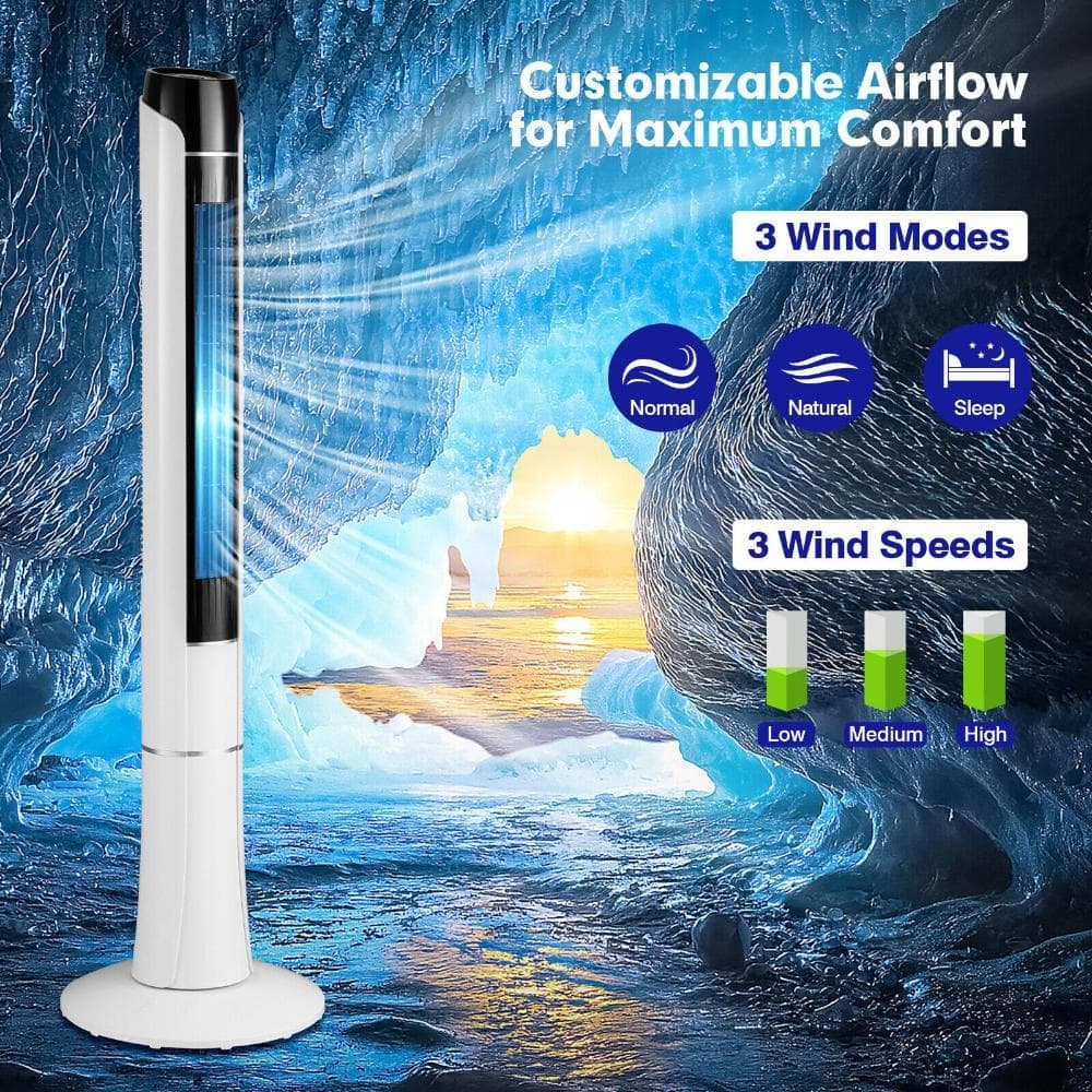 Volenca 48 Inch Portable Tower Fan with Remote Control (2)