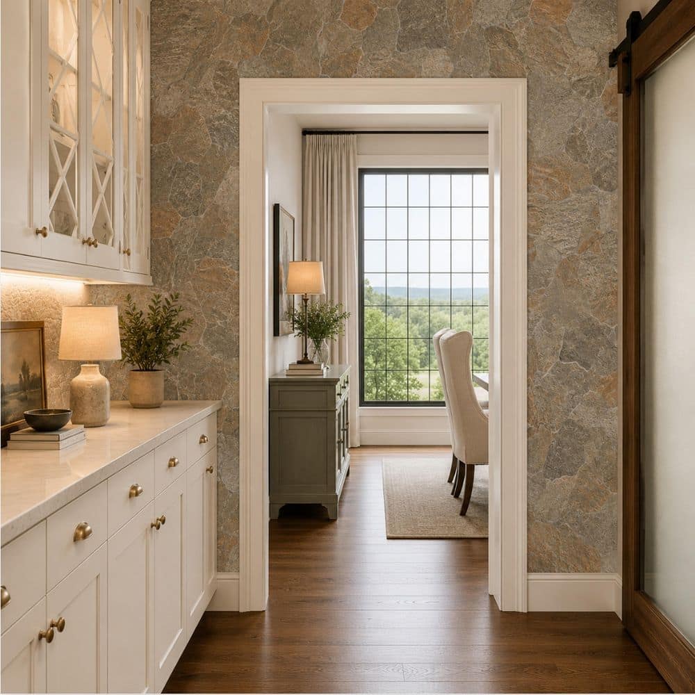 MSI Neptune Gold 17 in. x 26 in. Matte Porcelain Flagstone Look Floor and Wall Tile (3.06 sq. ft./Each) (4)