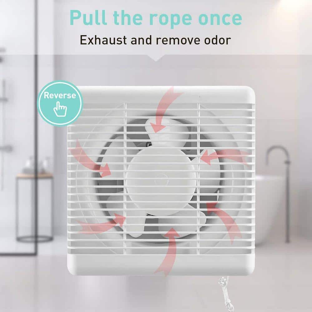 KIWDZFU 298CFM Electric Wall Mount Attic Fan with Reversible Airflow for Ventilation and Cooling (3)