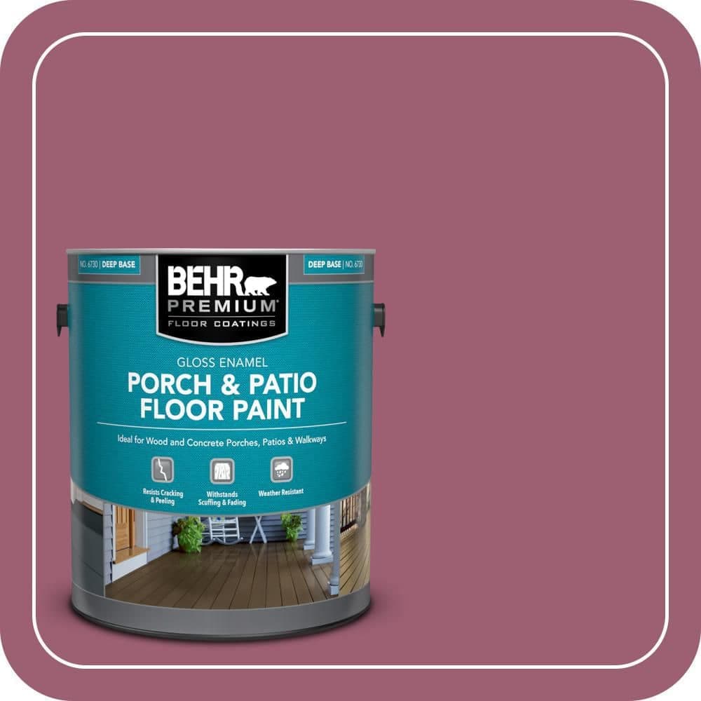BEHR PREMIUM 1 gal. #M130-6 Tropical Hibiscus Gloss Enamel Interior/Exterior Porch and Patio Floor Paint