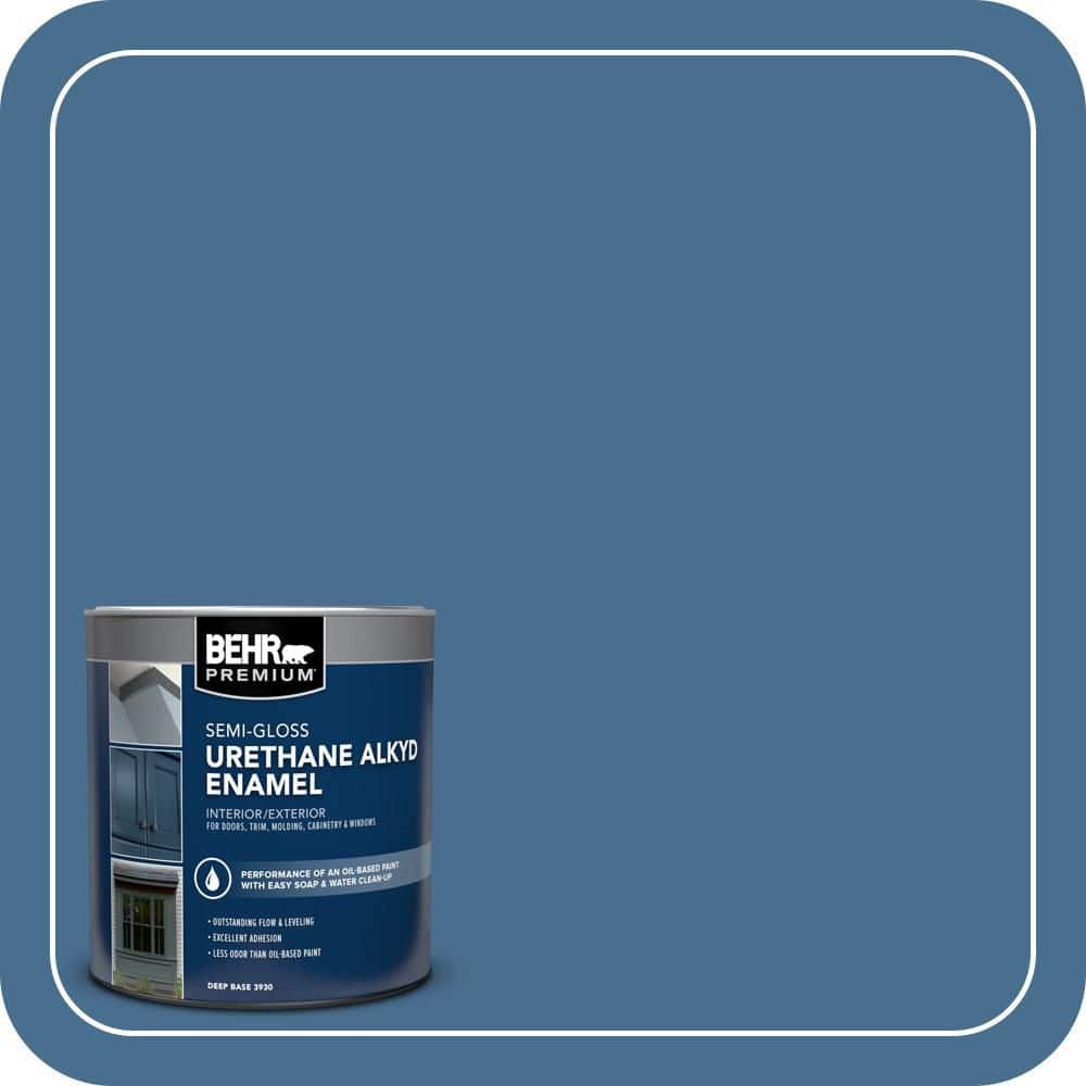 BEHR PREMIUM 1 qt. #M510-5 Sailors Bay Semi-Gloss Enamel Urethane Alkyd Interior/Exterior Paint (1)