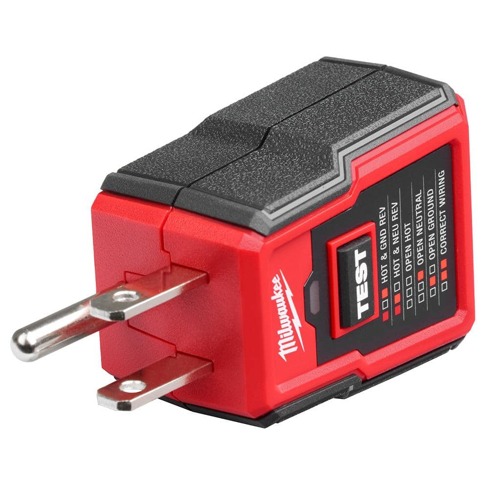 Milwaukee GFCI Receptacle Tester with Circuit Breaker Finder Accessory (3)