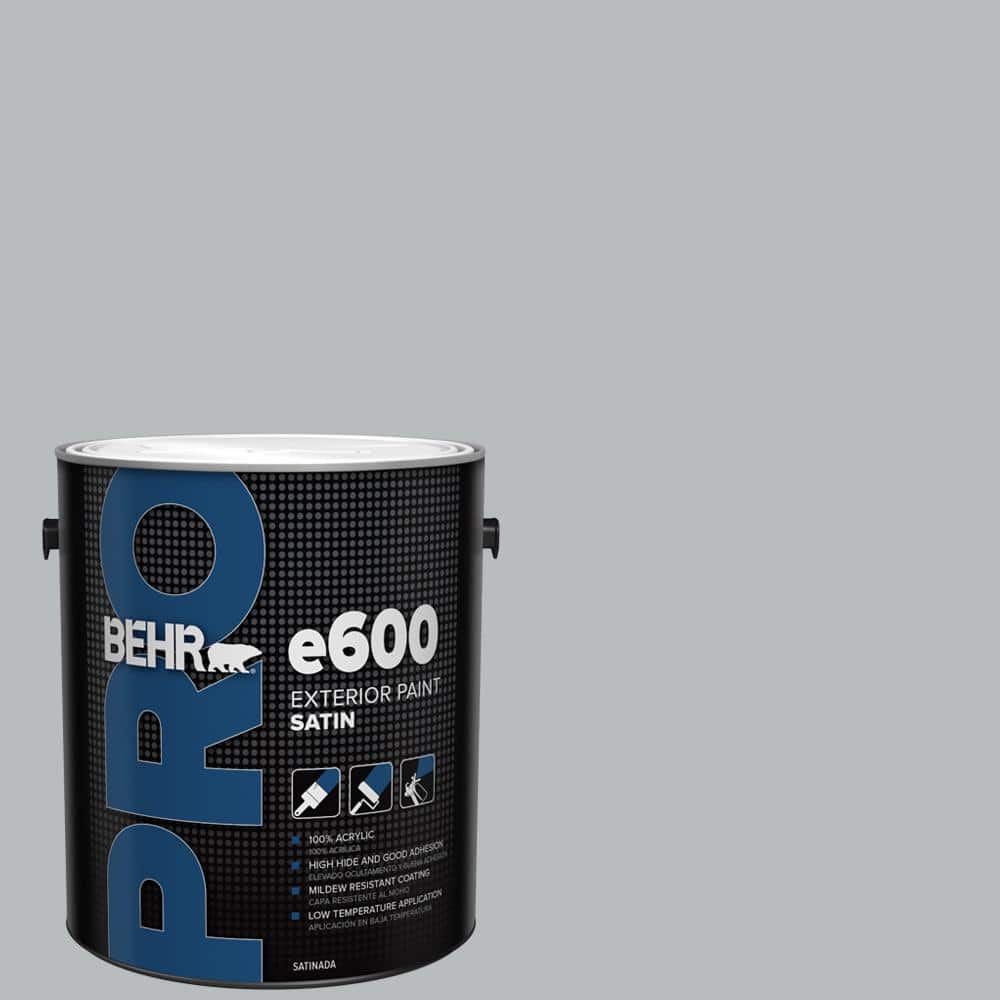 BEHR PRO 1 gal. #PPU18-05 French Silver Satin Enamel Exterior Paint