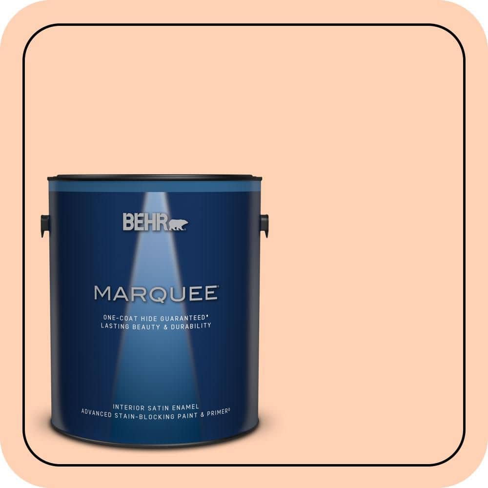 BEHR MARQUEE 1 gal. #P200-2A Hug Goodbye Satin Enamel Interior Paint & Primer