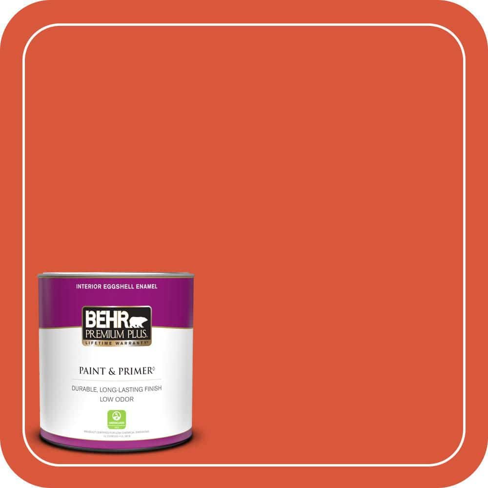 BEHR PREMIUM PLUS #HDC-MD-10G Mod Orange Enamel Low Odor & Primer