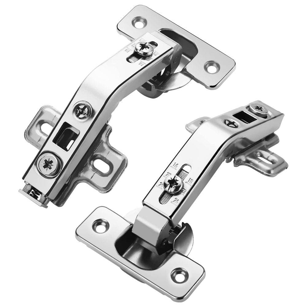 Numhew 2 Pack 135° Lazy Susan Hinge, Full Overlay Concealed for Corner Kitchen Cabinet Replacement Hardware, Cupboard Folded (1)