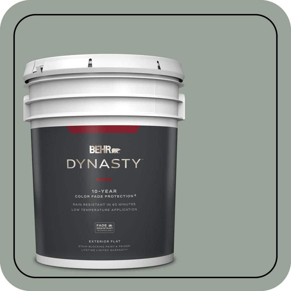 BEHR DYNASTY 5 gal. #N410-4 Natures Gift Flat Exterior Stain-Blocking Paint & Primer