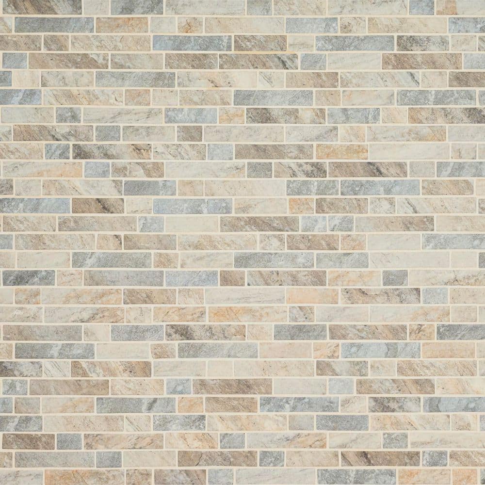 MSI Stonella Interlocking 12 in. x 12 in. x 0.24 in. Glass Mesh-Mounted Mosaic Wall Tile (0.97 sq. ft./Each) (4)