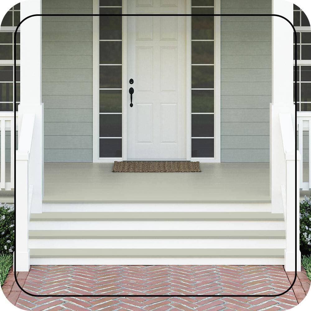 BEHR PREMIUM #PPU10-11 Textured Low-Lustre Enamel Interior/Exterior Porch and Patio Anti-Slip Floor Paint (2)