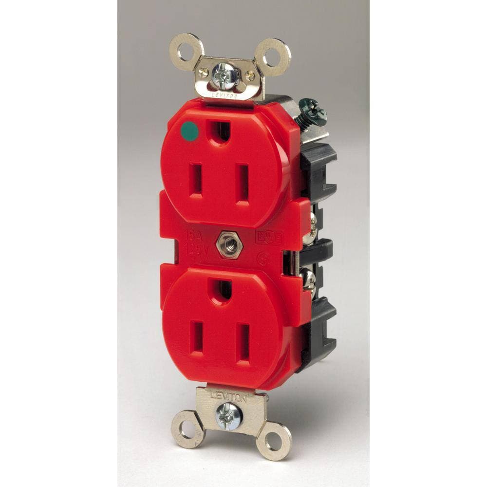 Leviton Amp 125 V Hospital Grade Duplex Outlet/Receptacle, (1-Pack) (3)