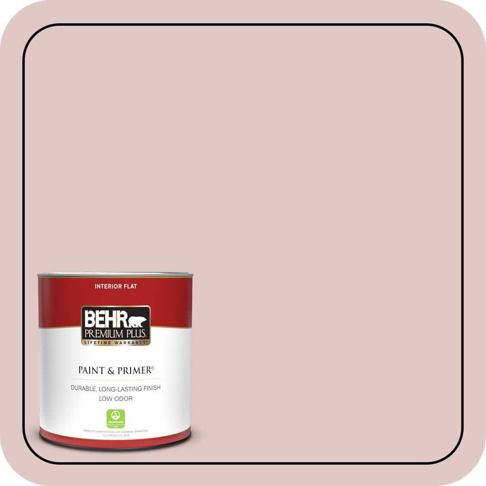 BEHR PREMIUM PLUS #160E-2 Pink Water Flat Low Odor & Primer (1)