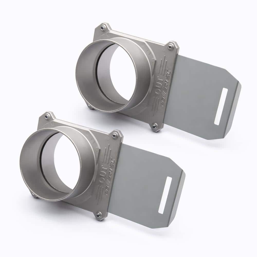 ‎POWERTEC 4 in. Blast Gate with Anti Clog and Air Leak Seal for Dust Collection Systems (2-Pack) (1)