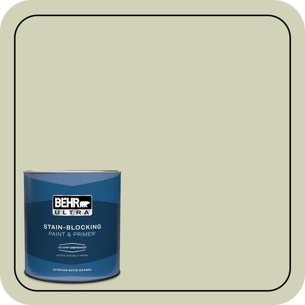BEHR ULTRA 1 qt. #S360-2 Breathe Extra Durable Satin Enamel Interior Paint & Primer