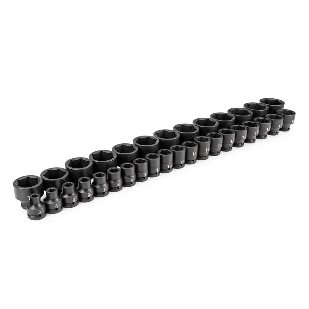 TEKTON 3/4 in. Drive 6-Point Impact Socket Set, 33-Piece (1/2 - 2-1/2 in.) (1)