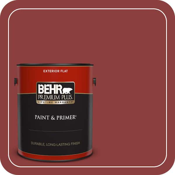 BEHR PREMIUM PLUS #BXC-27 Carriage Red Enamel Interior/Exterior Paint & Primer Color Sample (2)