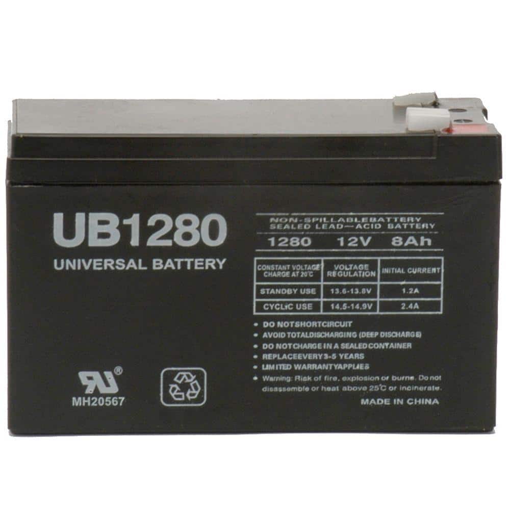UPG 12-Volt 8 Ah F2 Terminal Sealed Lead Acid (SLA) AGM Rechargeable Battery