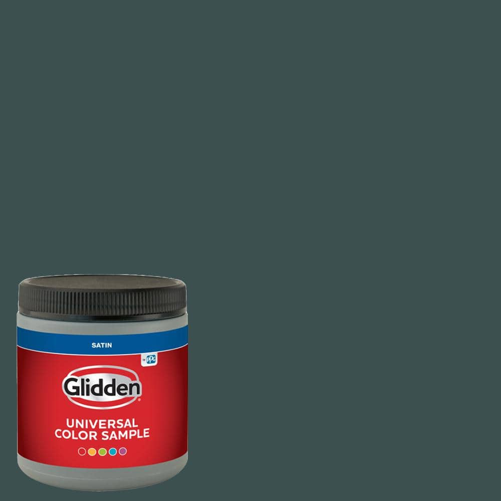 Glidden 8 oz. PPG1145-7 Night Watch Satin Interior Paint Sample (1)