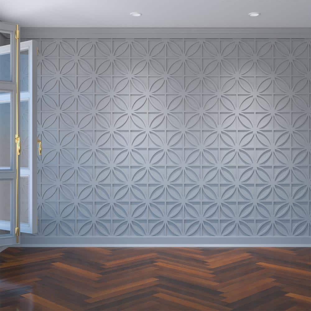 Ekena Millwork 15 3/8"W x 15 3/8"H x 3/8"T Medium Swansea Decorative Fretwork Wall Panels Architectural Grade (1)
